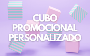 Cubo promocional personalizado