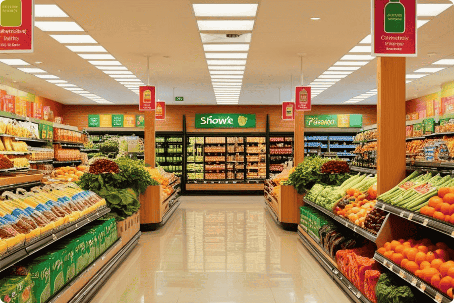 As melhores técnicas para merchandising visual em supermercados