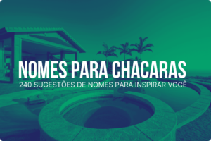 Nomes para chacaras