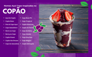 Nomes de Açaí no Copo: 120 Ideias Criativas para Açaiteria