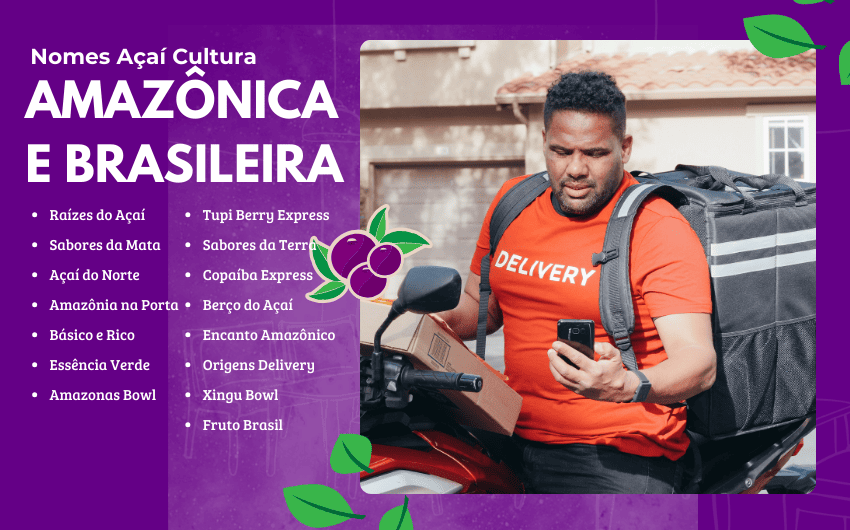 Nomes de açai delivery