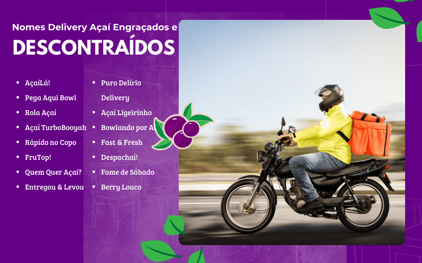 Nomes de açai delivery