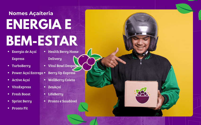 Nomes de açai delivery