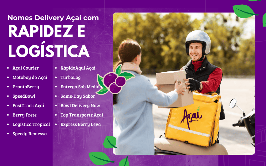 Nomes de açai delivery