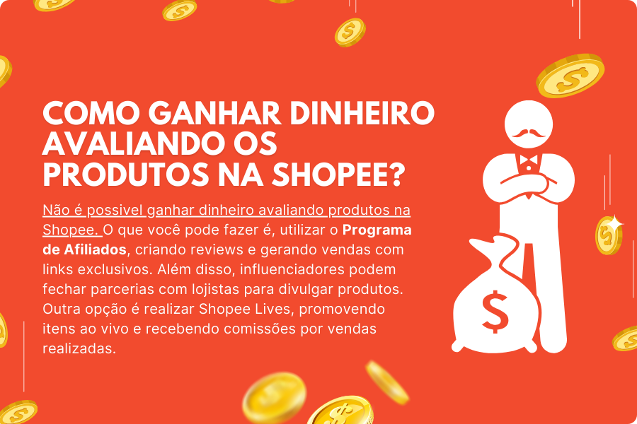 Como ganhar dinheiro avaliando os produtos na Shopee