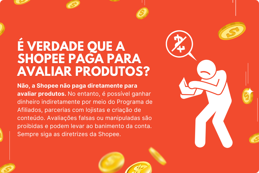 É verdade que a Shopee paga para avaliar produtos