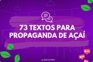 Texto para Propaganda de Açaí
