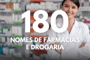 Nomes de Farmacias e Drogaria