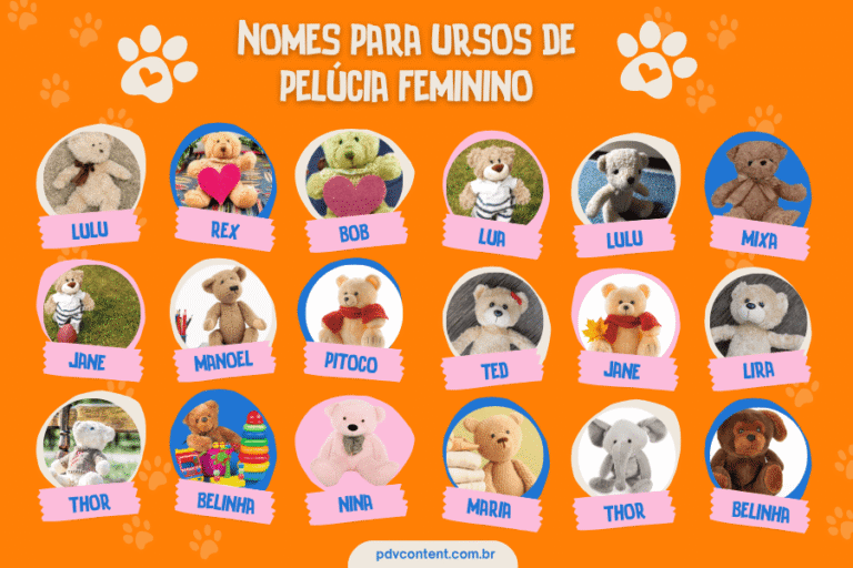 Nomes para Ursos de Pelúcia: 390 Ideias de Nomes para ursinhos