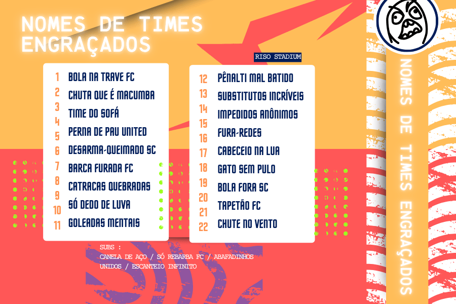 Nomes de times engraçados